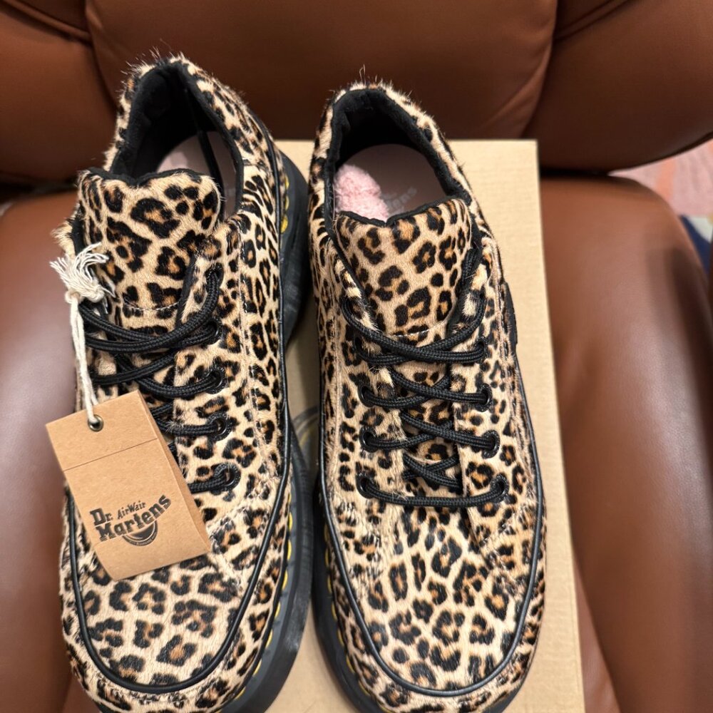Dr Martens Buzz 5i Leopard Print platform Womens Shoes size 10 NWT - Picture 3 of 9